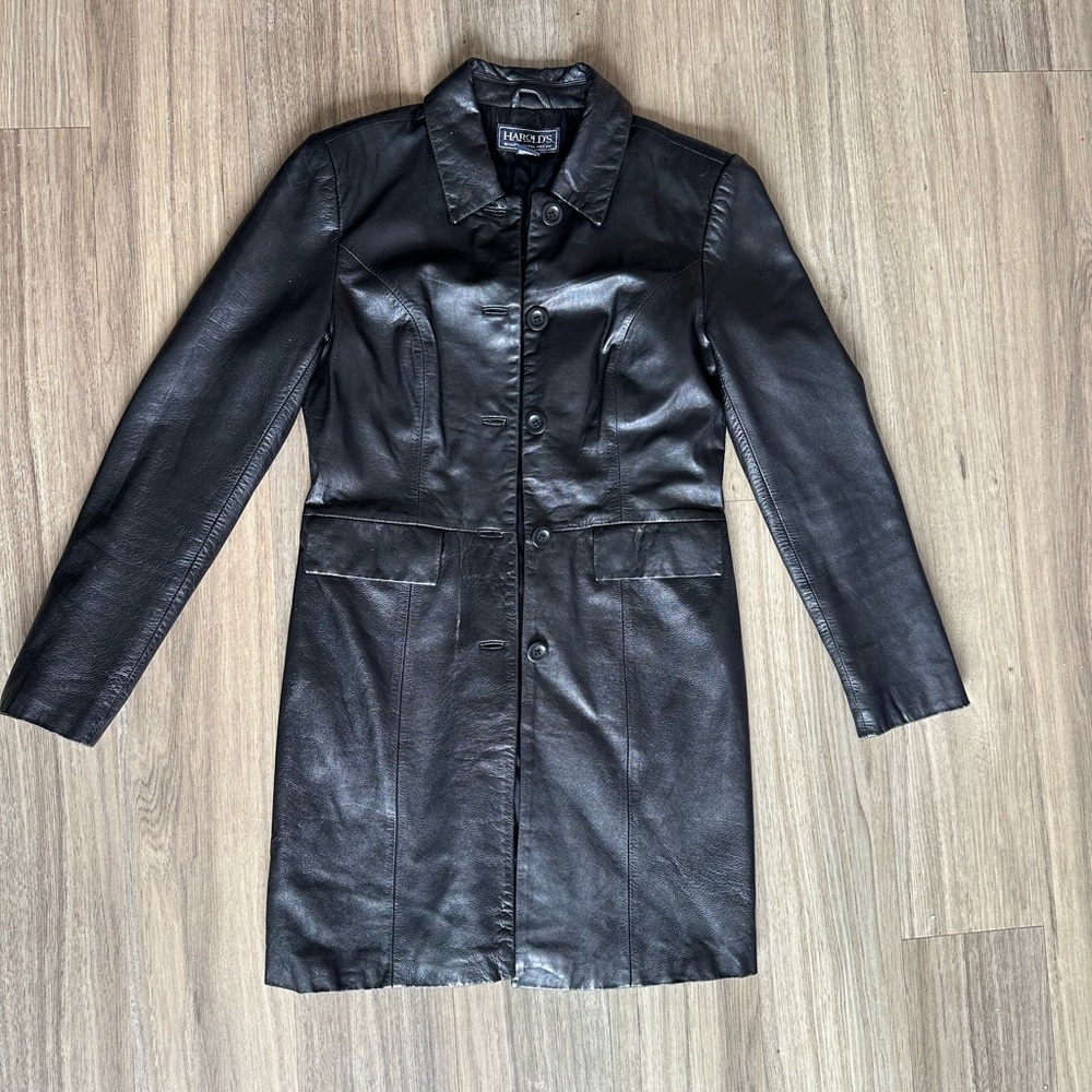 Harold’s leather coat